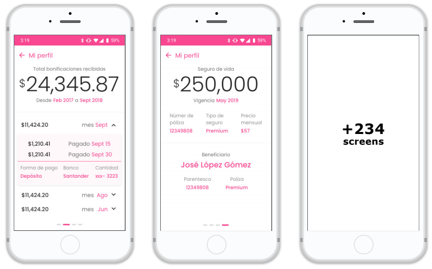 Final UI — account detail